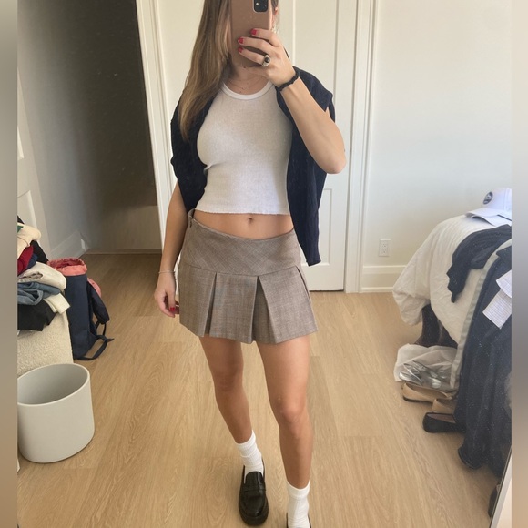 Vintage plaid mini skirt - Picture 1 of 3